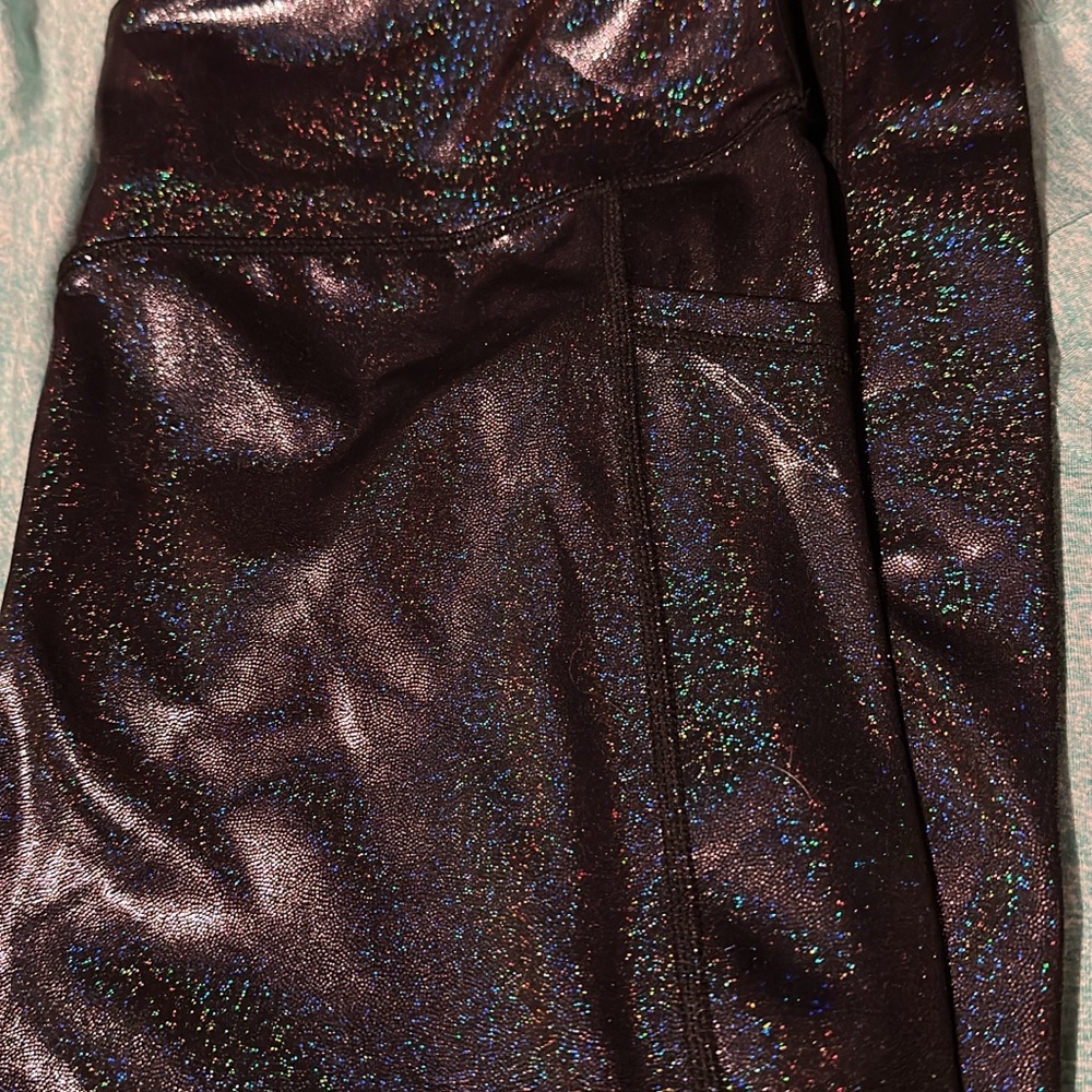 CVG Shimmering Black Leggings Large